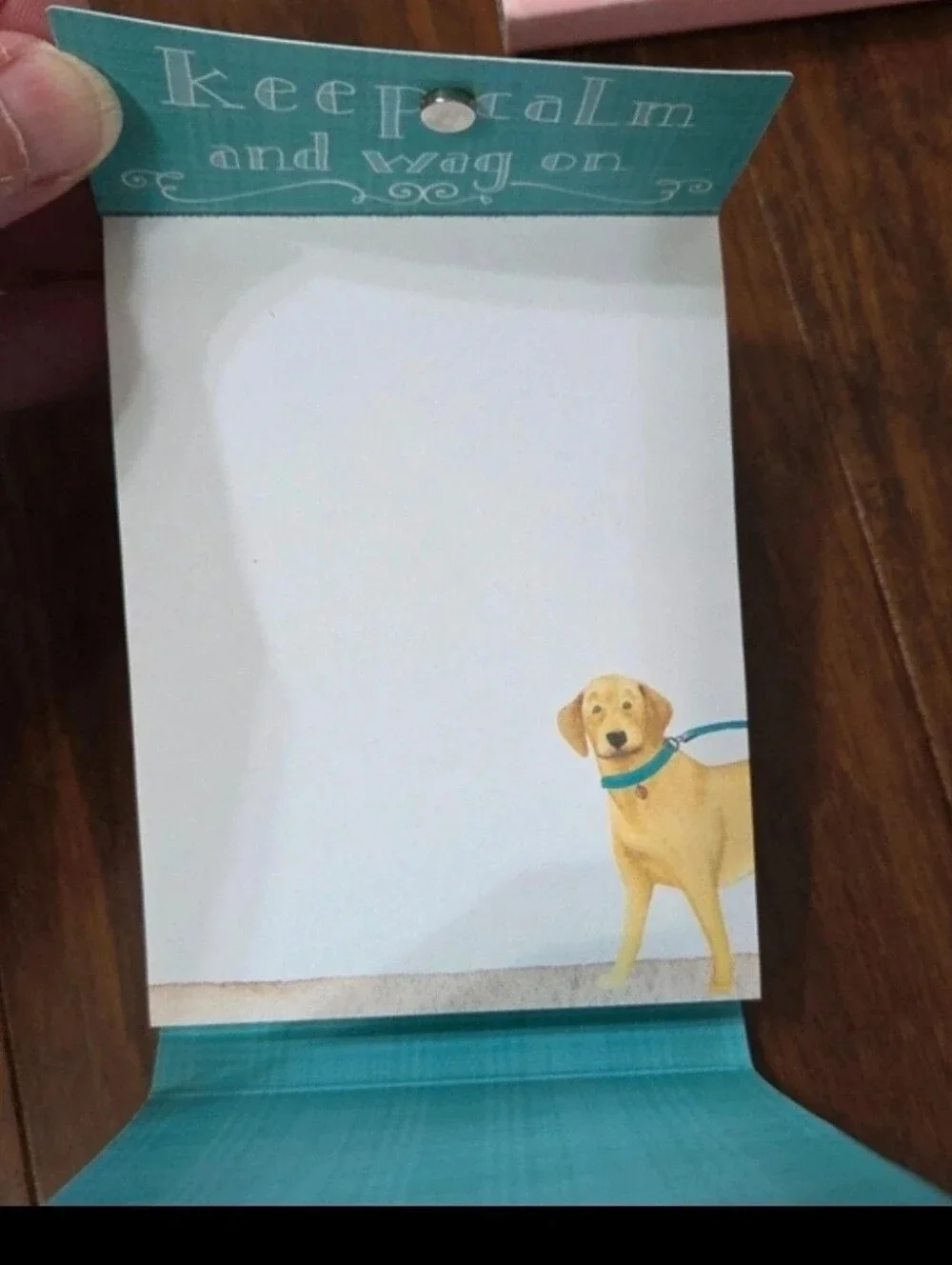 MOLLY & REX POCKET NOTEPAD KEEP CALM & WAG ON LABRADOR DOG